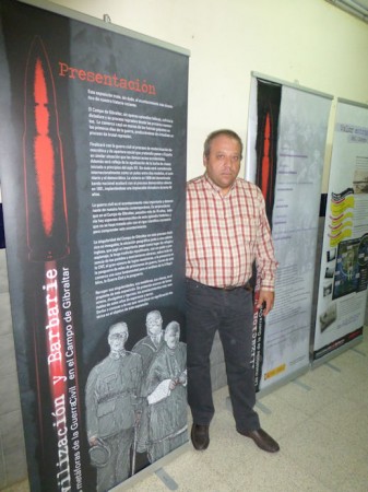 Andrés del Río, vicepresidente del Foro por la Memoria del Campo de Gibraltar.