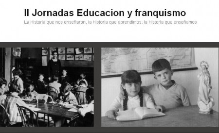 Captura del blog http://jornadaseducacionyfranquismo.wordpress.com.
