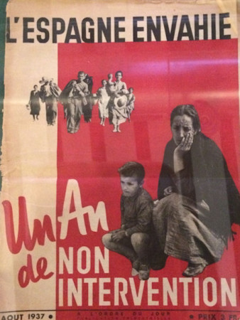Publicación de 1937 exhibida en la exposición sobre Negrín.
