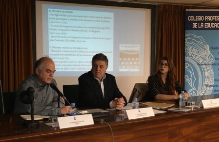 Fernando Sí­gler, Antonio Morales y Lidia Garcí­a, durante la presentación.