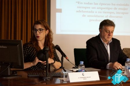 Lidia García Garrido, durante su intervención. Foto: Antonio Ramos Domínguez.