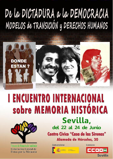 I Encuentro Internacional ‘De la dictadura a la democracia’, en Sevilla el 22 y 23 de junio de 2012