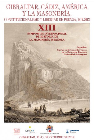 Cartel del XIII Symposium de Historia de la Masonería Española. Cartel del XIII Symposium de Historia de la Masonería Española.