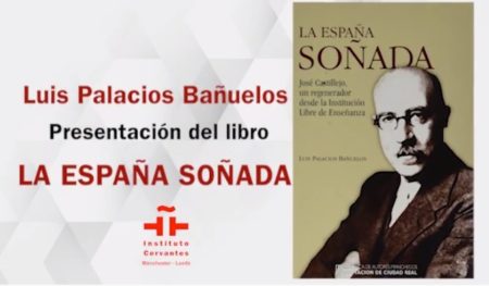 Anuncio de la presentación del libro en el Instituto Cervantes de Manchester.