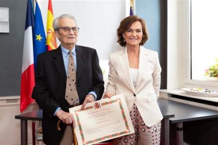 Juan Romero y Carmen Calvo (Pool Moncloa - Fernando Pérez de Pedro).