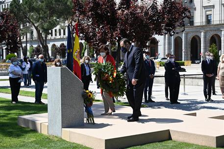 Homenaje institucional a las víctimas españolas del nazismo, en el Memorial de Madrid