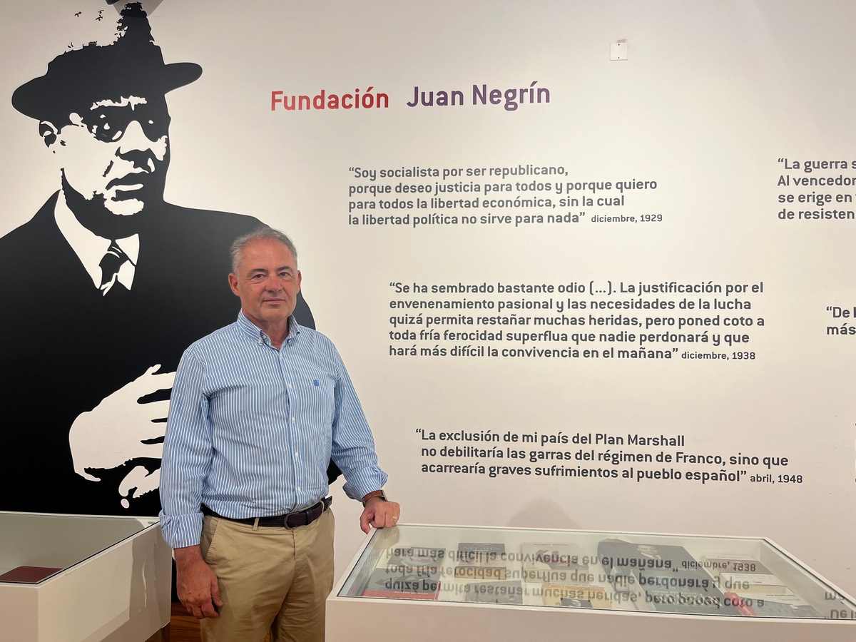 Francisco Alía Miranda, catedrático de Historia UCLM, en Fundación Juan Negrín.