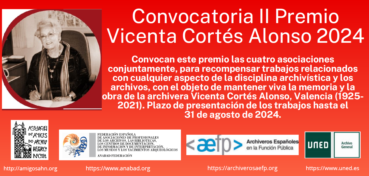 Cartel del II Premio Vicenta Cortes.