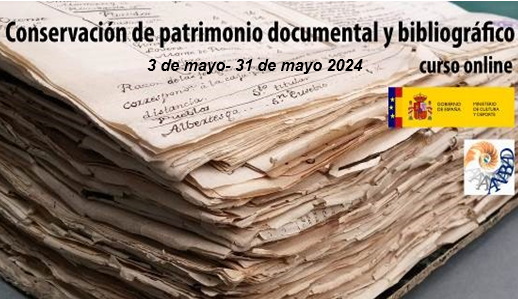 Curso de conservación del patrimonio documental y bibliográfico