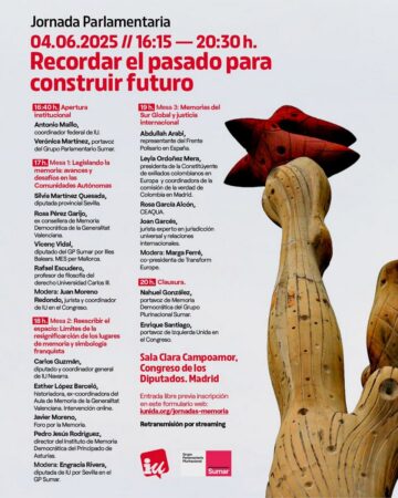 Cartel de la jornada.