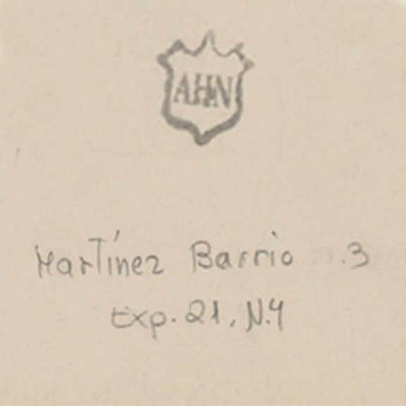 Miniatura de documento de Diego Martínez Barrio (AHN).