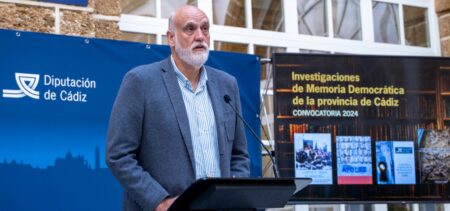 El diputado provincial de Memoria Histórica y Democrática de la Diputación de Cádiz, Javier Vidal.